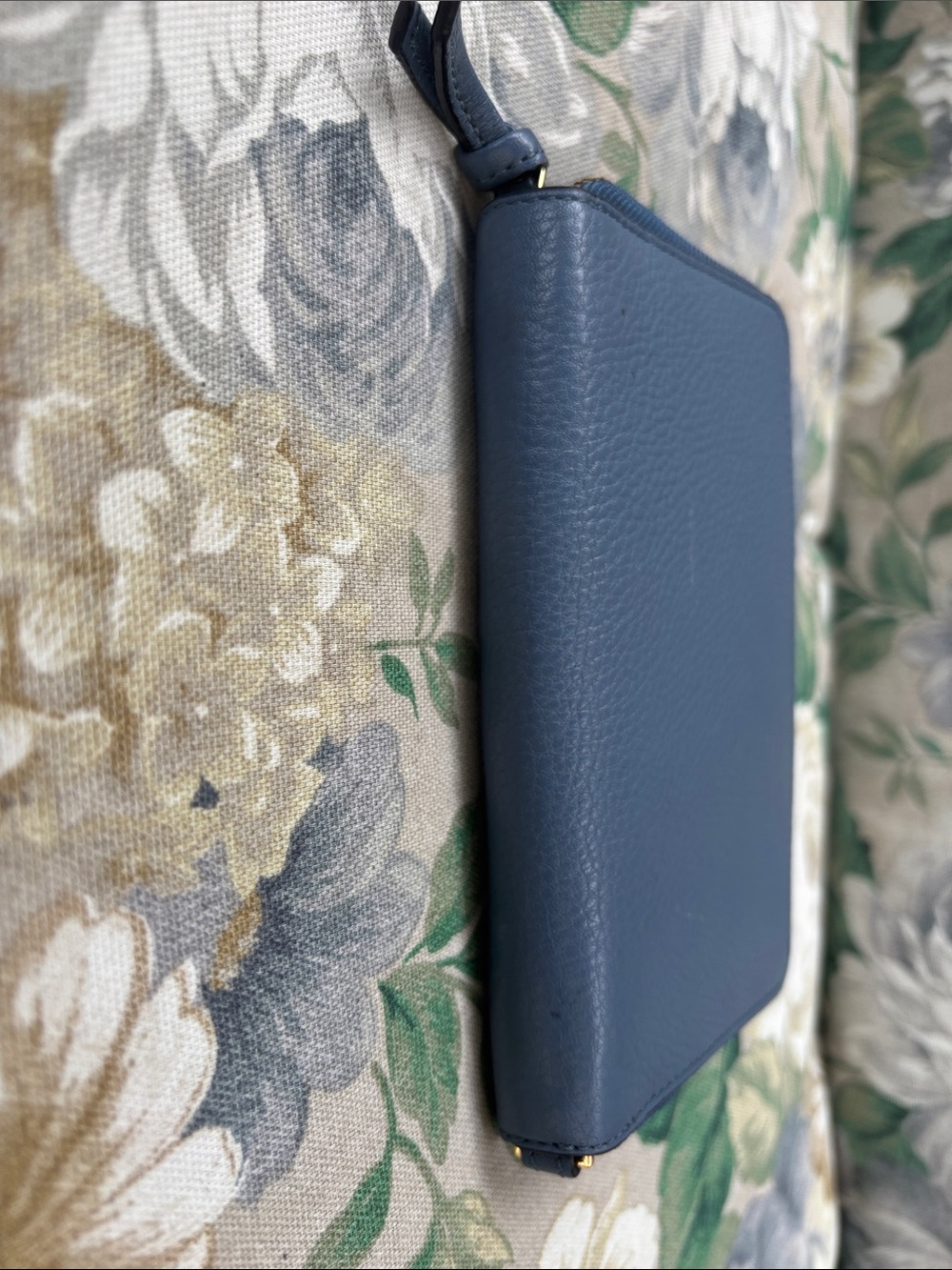 Tory Burch Dusty Blue / Bluewood Color Zip Continental Wallet - Picture 5 of 8